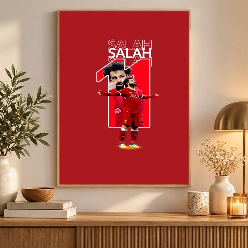 Mohamed Salah Diamond Painting Kit 5D Full Drill DIY Diamond Mosaic Wall Art Home Decor