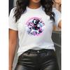 European Sizes Women'S Unicorn Graphic Tee - Stylish Casual Round Neck Short Sleeve T-Shirt with Whimsical Death Design