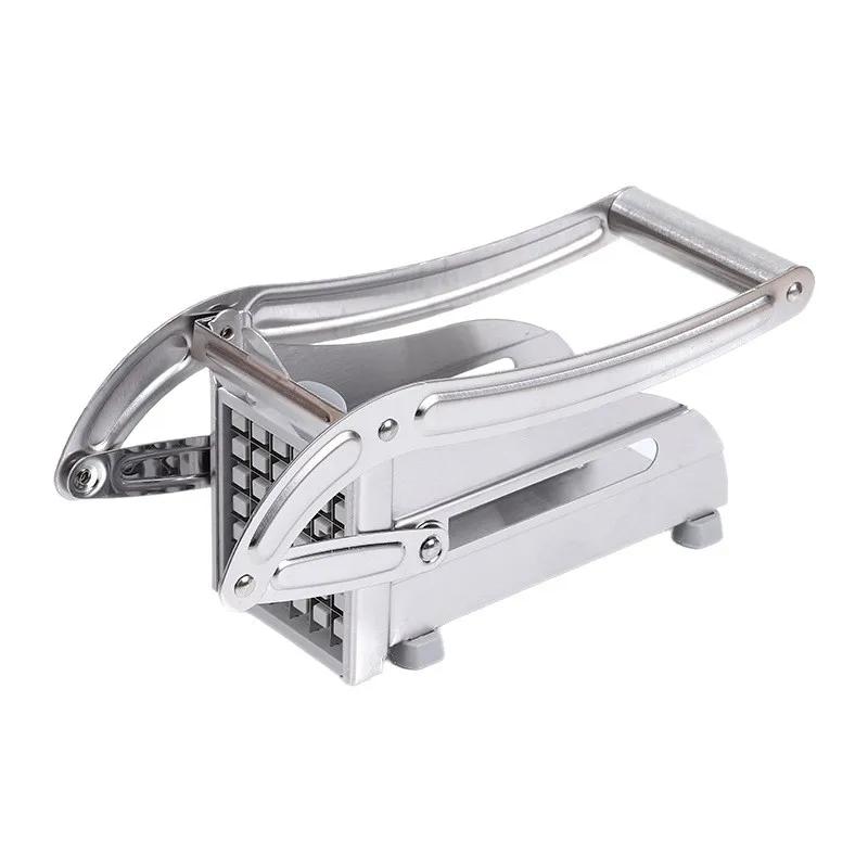 Нержавеющая сталь Картофелерезка Фри Картофелерезка Многофункциональная Ручная Резка Идеально подходит для резки картофеля, огурцов, фруктов