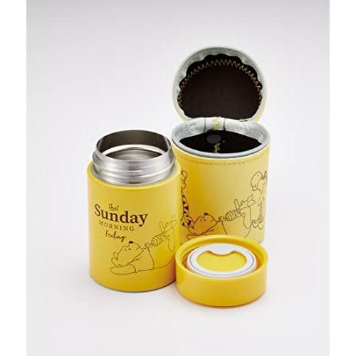 Skater Stainless Steel Soup Jar 180ml with Exclusive Pouch Winnie the Pooh Relax KLJFV2-A