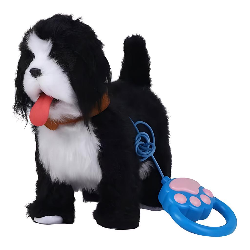 Cute Plush Pet Dog Wags Its Tail Simulation Plushie Interactive Toy Barks Stuffed Animal Toys For Kids Toddlers Educational