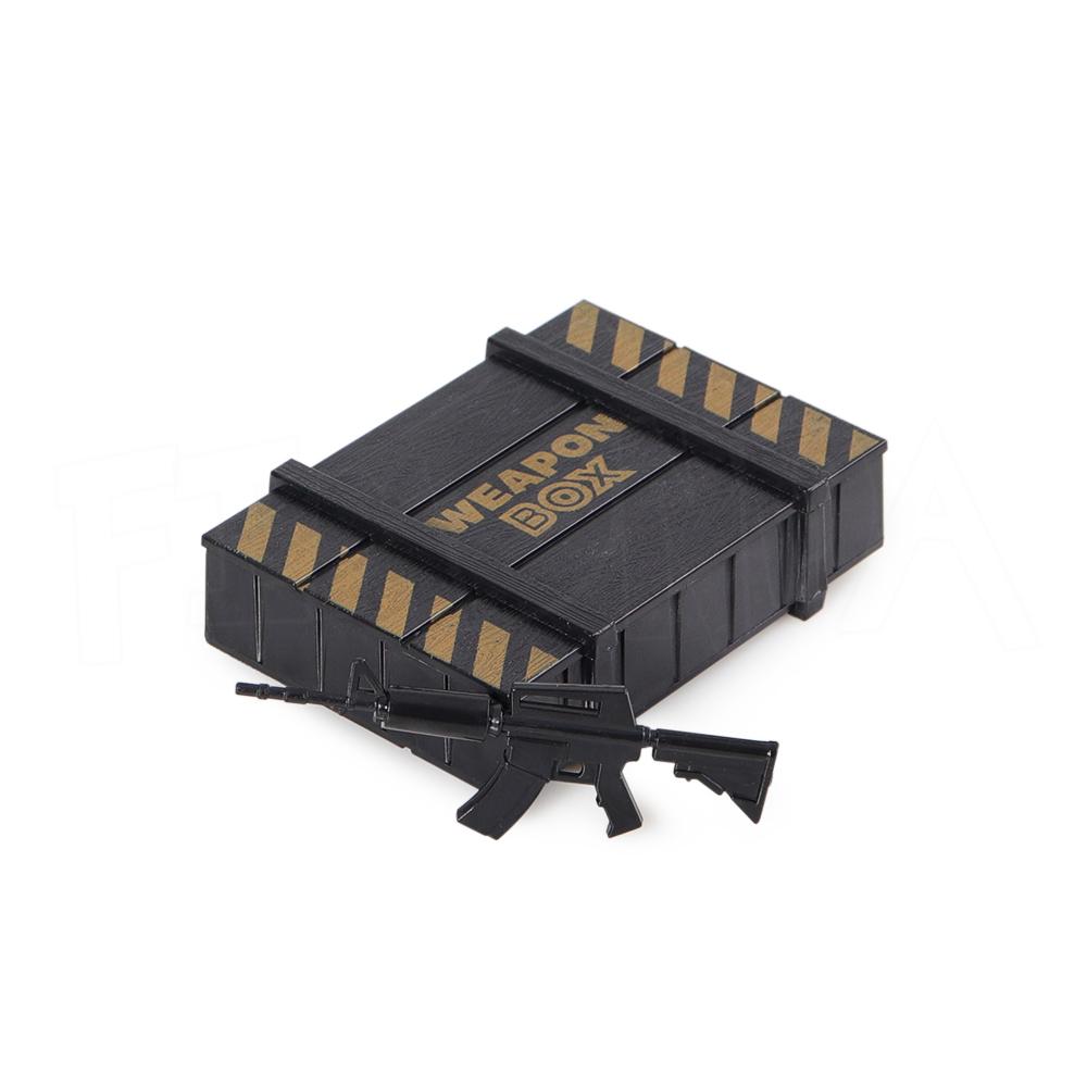 1/10 Scale Accessories Mini Rifle RPG-7 Weapons Box for 1:10 RC Crawler TRX4 D90 TF2 SCX10 CC01 Simulation Decoration Toy