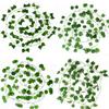1/2M Artificial Rattan Strips Plant Simulated Leaves Indoor and Outdoor Decoration Plant Home Wall Hanging Decoration