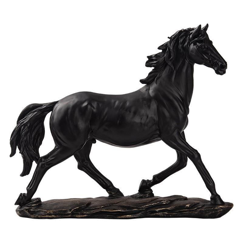 Chinese Zodiac Horse Resin Figurine Decorative Ornament Home Office New Style Vintage Gift