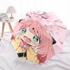 1pc Chibi Girl with Cherry Blossoms - Automatic Opening Folding Umbrella, Portable Design, 8-Rib Iron Frame, Outdoor, Perfect Gift for Fans, Travelers