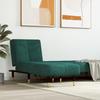 VidaXL Chaise Longue Dark Green Velvet 352795