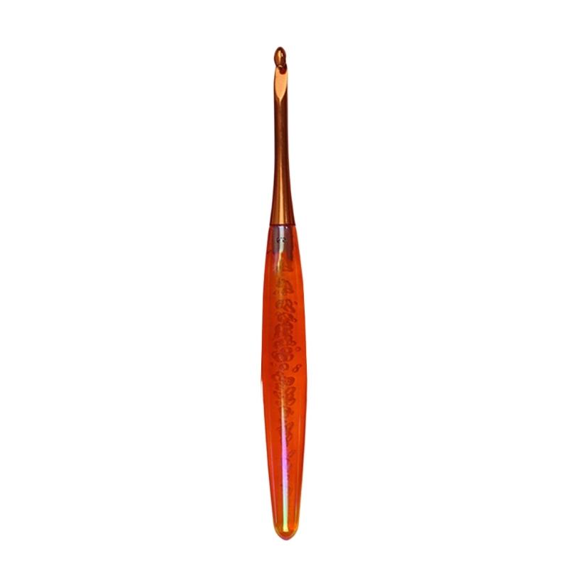 Ganchillo Ergonómico Profesional Mango Acrílico Ganchos de Ganchillo Herramienta para Manualidades con Hilo para Principiantes Tejer Tejer