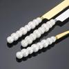 Norse Luxe Ceramic Pearl Cutlery Set: Fork, Knife & Spoon in Elegant Stainless Steel