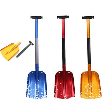 Aluminum Alloy Shovel Car Off-road Small Shovel Outdoor Folding Snow Shovel Travel Tools Car With