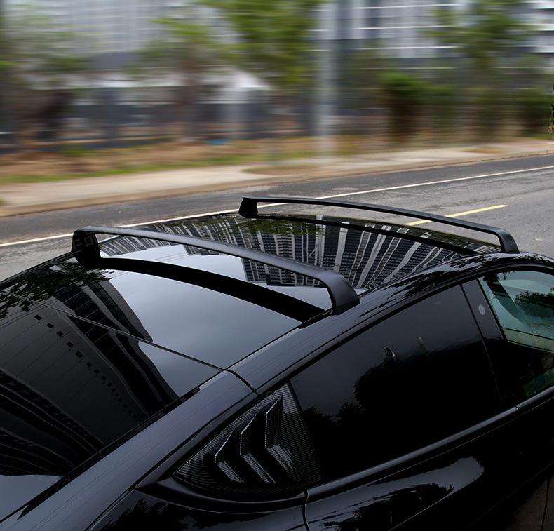 Tesla Model Y Locking Luggage Crossbars - Alloy Travel Case Rack and Mod Accessories