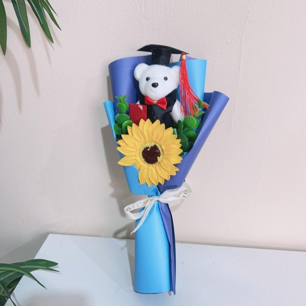 Nuovo Bouquet Orsetto Girasole Dr.Orso Bouquet di Laurea Orsetto Amorevole Regalo