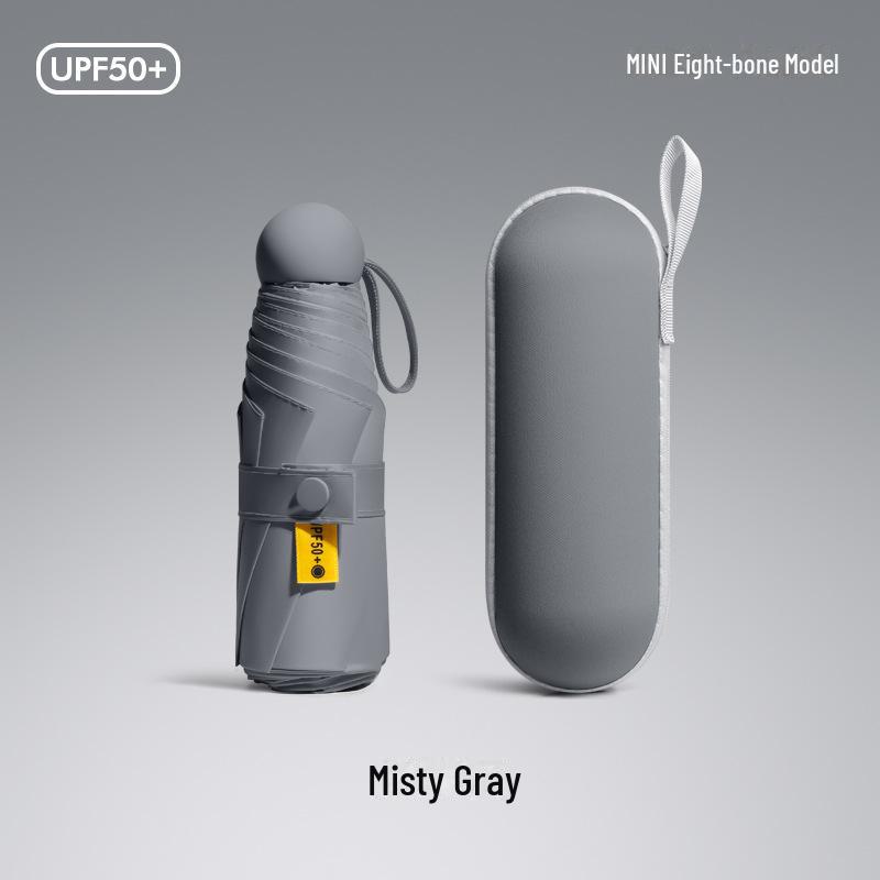 50% Folding Women's Dual-Purpose Mini Portable Pocket Capsule Umbrella - High-Grade Sun Protection