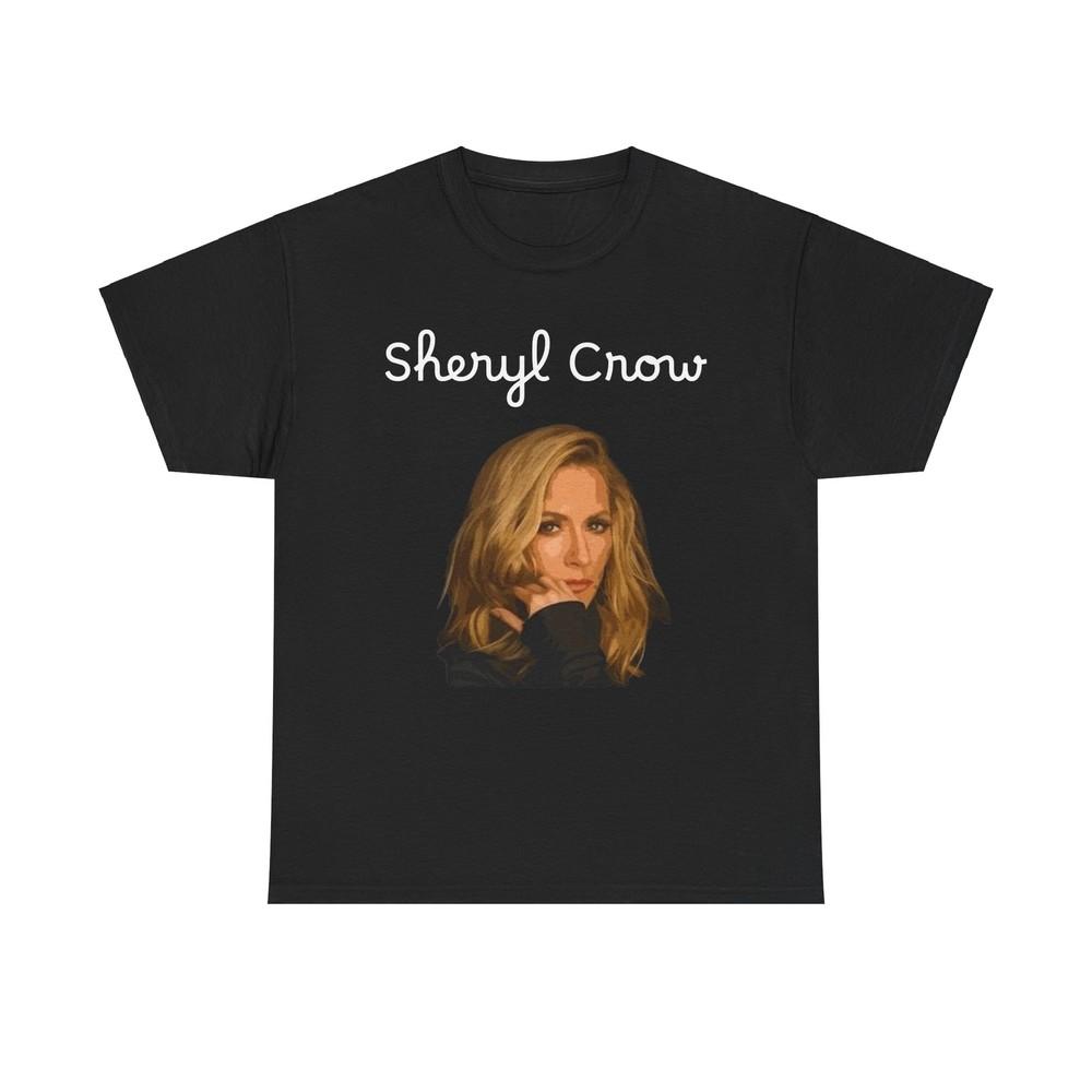 Sheryl Crow T Shirt Retro Graphic Country Pop Vintage Unisex Heavy Cotton Tee Unisex T-Shirt XL