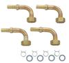 Resin Pipe Fitting For 10A Paired Resin Pipes and (Sanei) [Paired L-shaped Set] T421R-863, T421-863, T421-862 T421-14S-10A