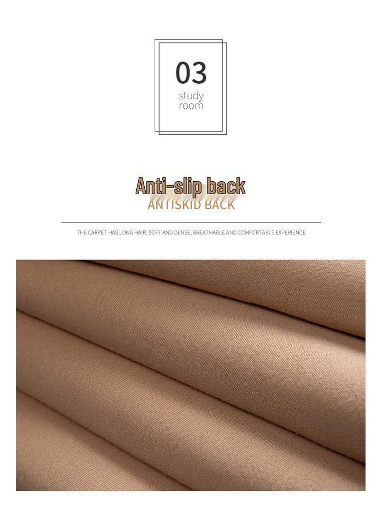 Nordic-Style Imitation Wool Plush Bay Window Blanket Mat - Customizable for Bedroom or Balcony