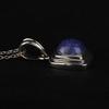 Tanzanite Cushion Pendant 925 Sterling Silver Rhodium Jewelry Gift for Her