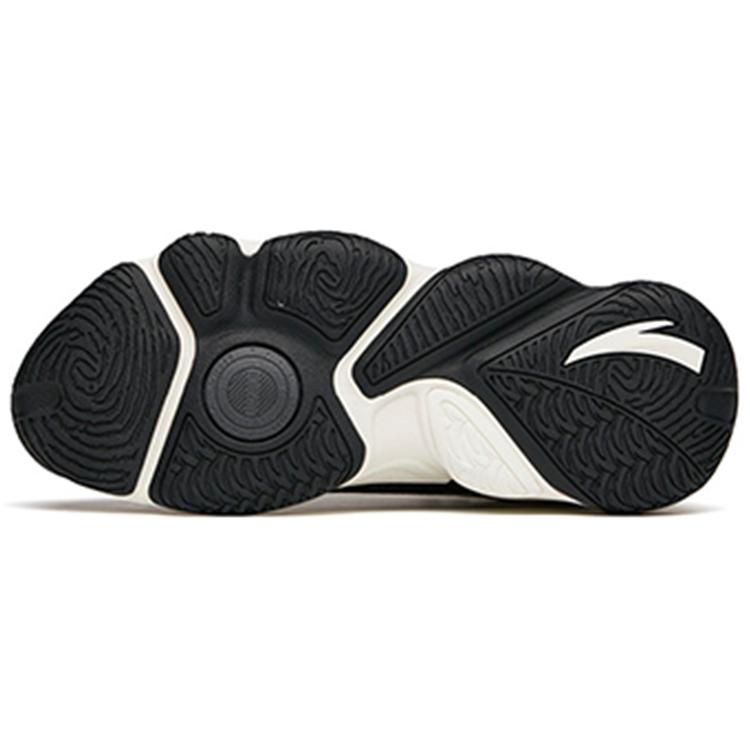 New Anta Life Collection Cushioned Anti Slip Wear Resistant Lightweight Warm Mid Top Casual Shoes Men's White Black Gray 912148990-2
