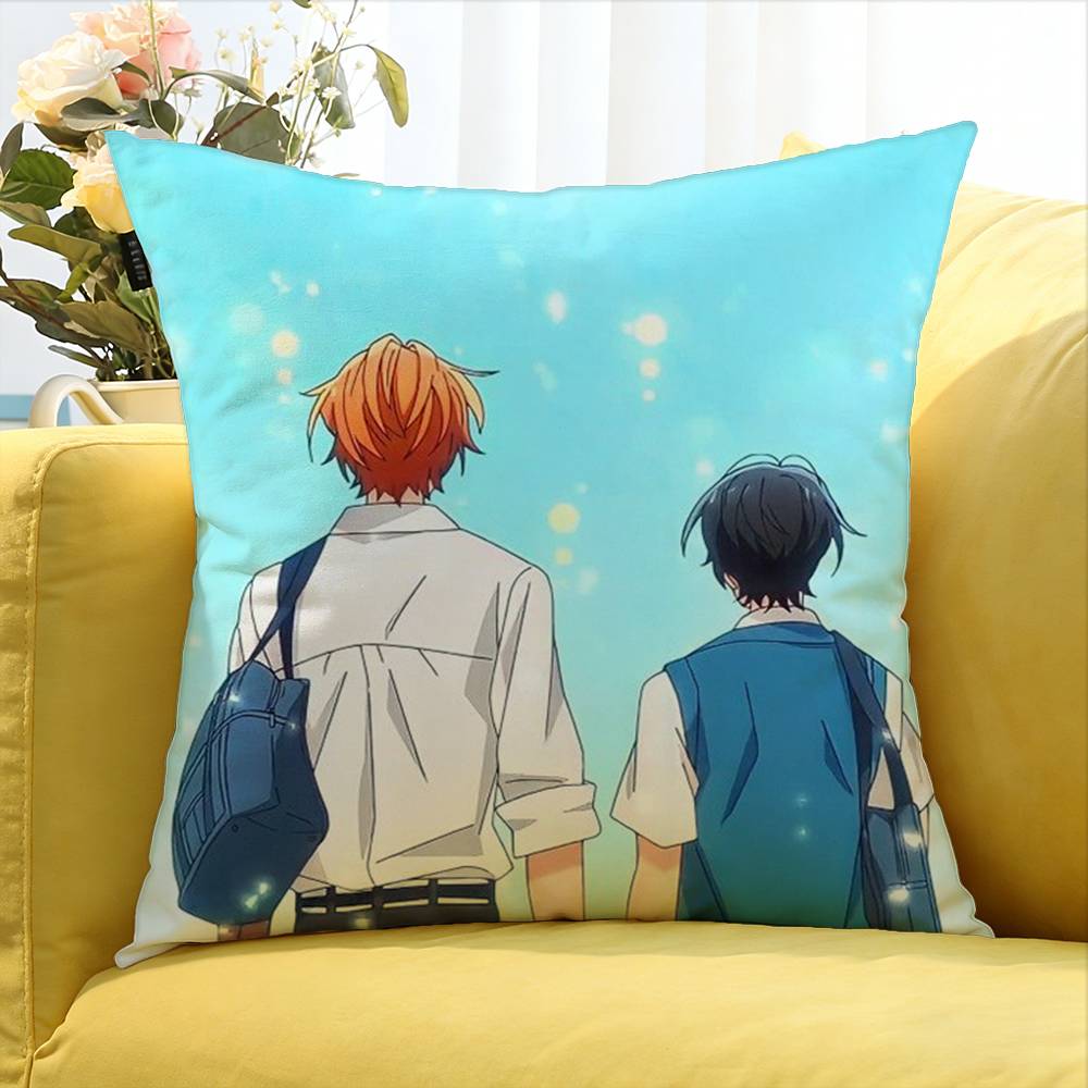 Sasaki to Miyano BL World Various Sizes Square Pillow Case For Car Home Bedchamber Decor