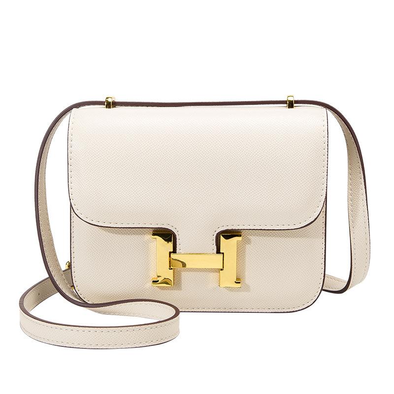 Tofu Bag Women'S Bag H Buckle Shoulder Messenger Bag Stewardess Bag Women'S Small Square Bag A Large Number Of Versatile