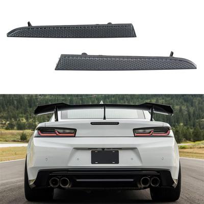 Smoke Lens Rear Bumper Diffuser Reflectors For Chevy Camaro 2016-2022 LT SS ZL1