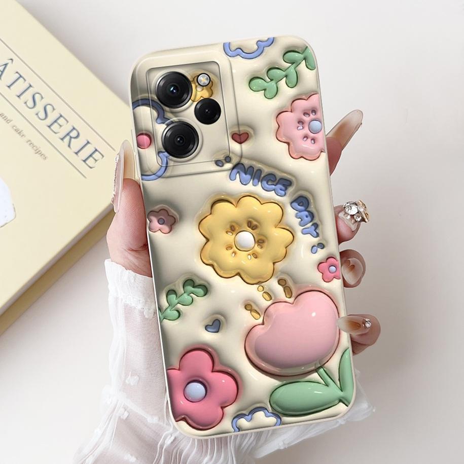 For Xiaomi Poco X5 Pro Case Cool Fashion Flower Sunset Soft Silicone Soft Protection Cover For Xiaomi Poco X5 X 5 X5Pro 5G Funda