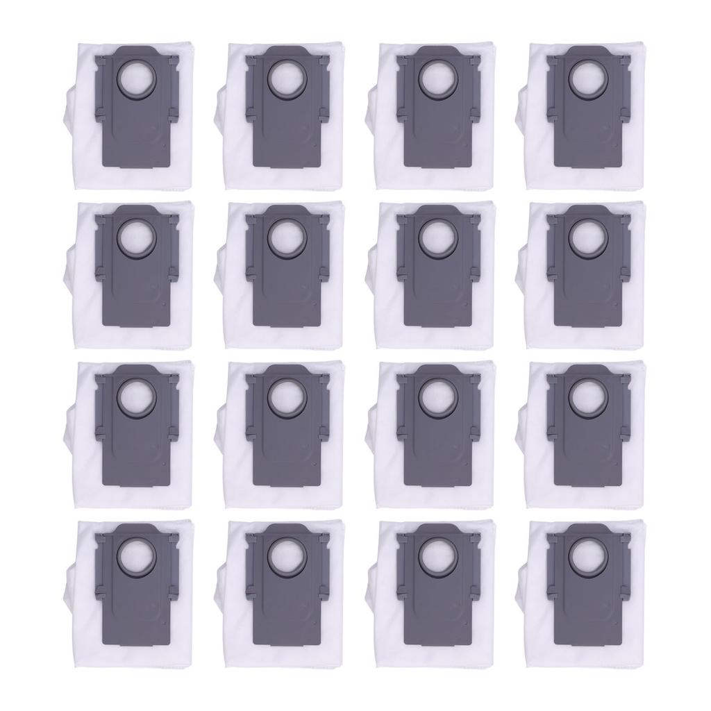 16PCS Robot Vacuum Dust Bags Non Woven Fabrics Robot Vacuum Cleaner Dust Bags Replacement for Qrevo