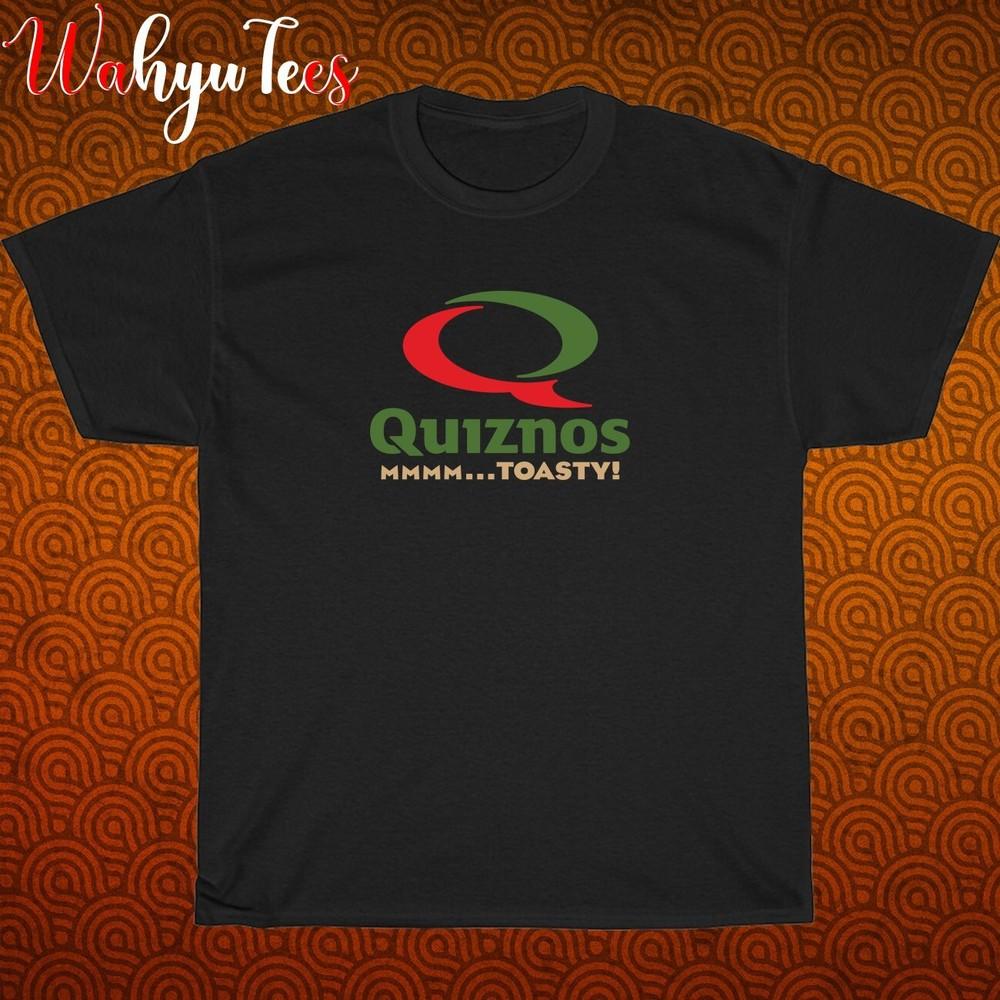 

New! Quiznos Subs Restaurant Logo Black Navy White Size S-5XL Unisex T-Shirt 4XL