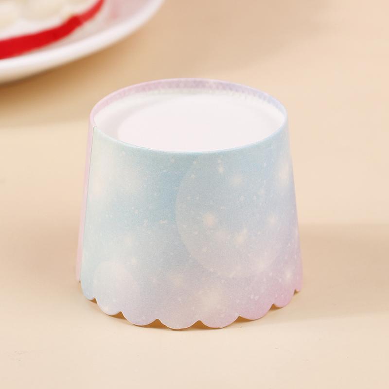50Pcs Regenbogen Cupcake Liner Für Backen Gradienten Cupcake Wrapper Backen Tassen
