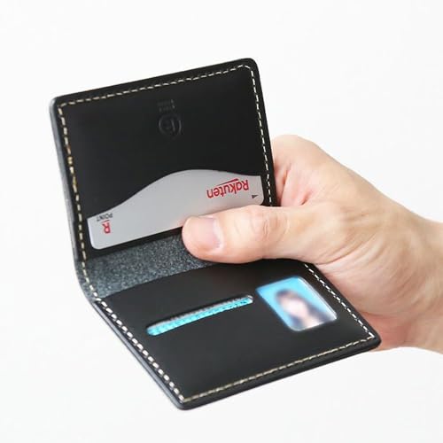 [Porco Rosso] Driver's License Case, Bi-fold, Men's & Women's, Cute, Slim, Genuine Leather, Tochigi Leather, Brand, Black [sokunou]
