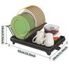 Collapsible 304 Steel Dish Rack - Countertop Drying Organizer for Bowls, Plates & Chopsticks Storage Holder Shelf