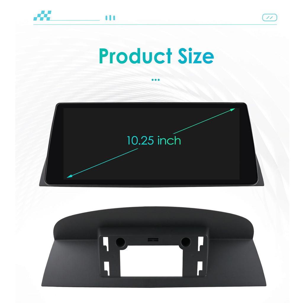 OSSURET 2din Android Autoradio Multimedia Video Player für BMW 5 Series E60 E61 E63 E64 3Series E90 E91 E92 E93 Stereo GPS Intelligentes Carplay 4G RDS