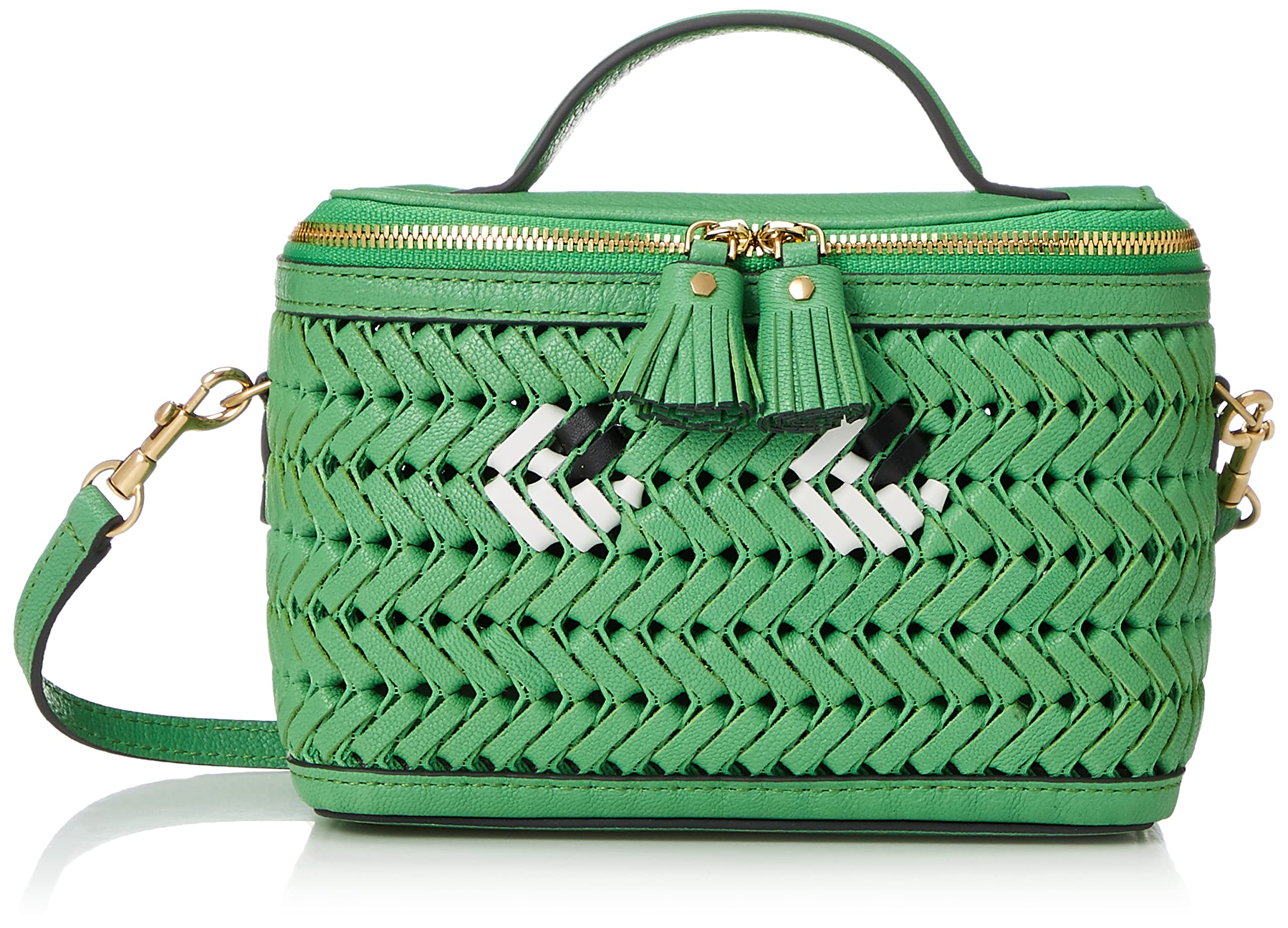 

Жіноча сумка через плече The Neeson Box Cross Body Eyes у ​​блискучому зеленому кольорі Capra Grass Green [Anya Hindmarch] [Артикул]