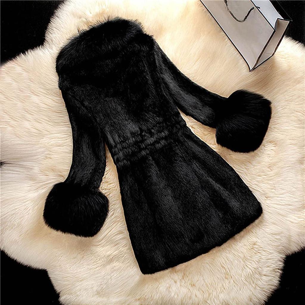 Women Plus Size Winter Lady Fauxr Coat Female Outwear Slim Jacket