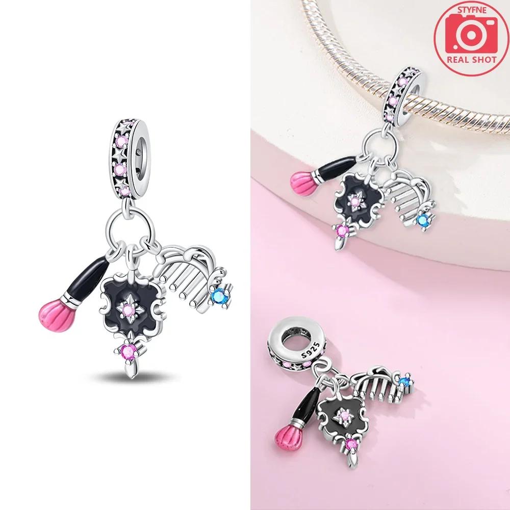 Charms Plataoriginales Lipstick Comb Bag Beads For Charms Copper Bracelet Beads Jewellery Making Women'S Gift