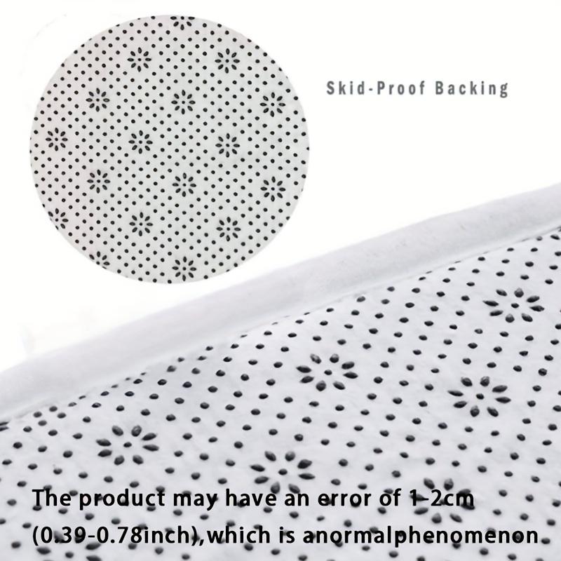 1 Stück Bodenmatte mit kleinem Gänseblümchenmuster, moderner Küchenteppich aus Polyester, rutschfest, bunt, für den Innenbereich, für Zuhause, Badezimmer, Schlafzimmer, Wohnzimmer, Dekoration