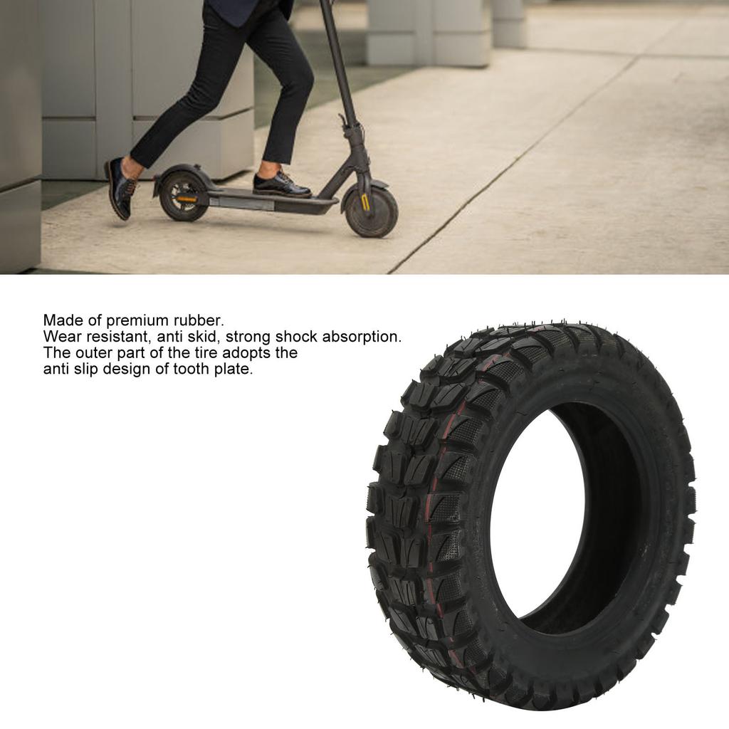 Electric Scooter Tire Rubber 11in 90/65?6.5 Vacuum Tyre Off Road Tire Accessory for Replacement