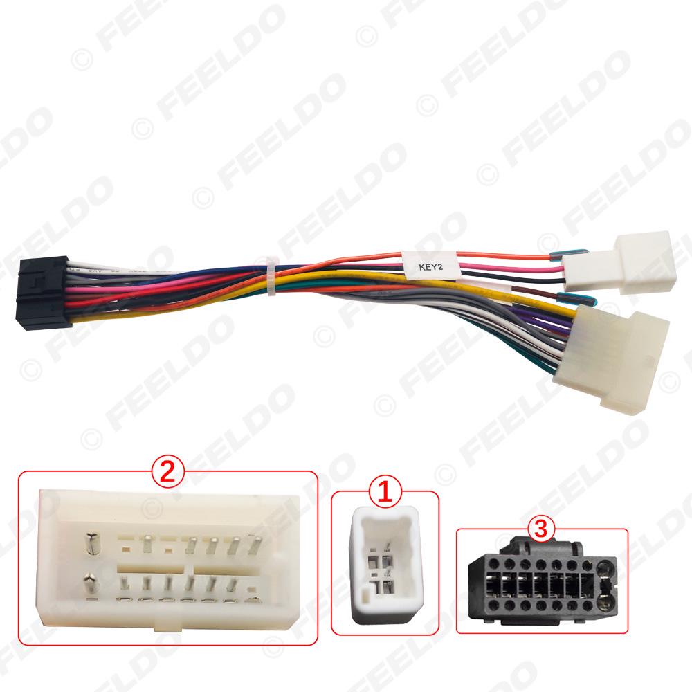 

Fits 19-25 Mitsubishi Lancer/Galant/Pajero: 16in Android Large Screen Navigation Power Cable. Zhangxun 16P Android Main Unit Power Cable