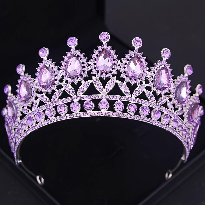 Baroque Vintage Crystal Tiaras And Crowns Rhinestone Queen Pageant Prom Diadem Crown Bridal Wedding Hair Accessories Jewelry