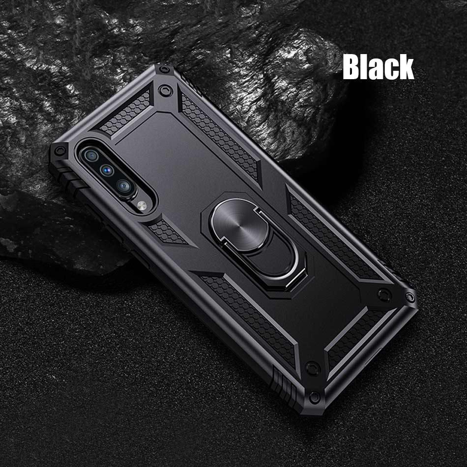 Luxury Armor Soft Silicone Bumper Case For Samsung Galaxy A51 A71 A10 A20 A30 A40 A50 A70 M20 M30 A7 2018 Ring Shockproof Case