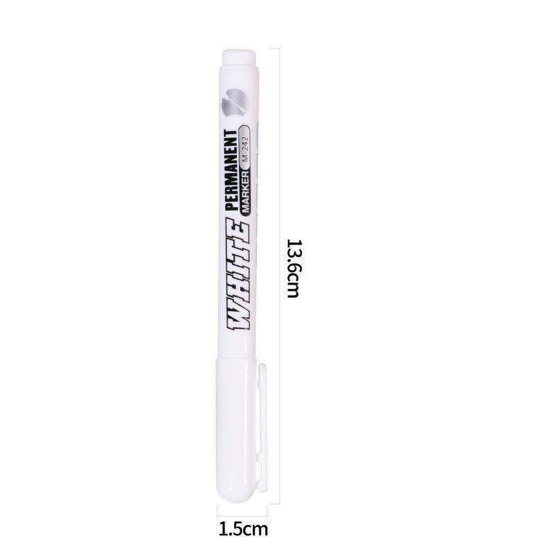 Long-nose Marker Pen with Fine Tip, Waterproof, for Carpentry Marking, Oil-resistant, White, Quick-drying Paint Marker