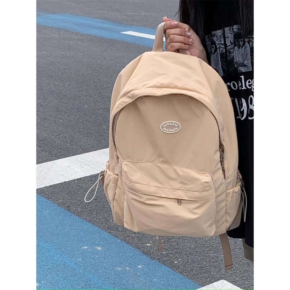 Schoolbag schoolbag female college student, Korean ins trendy fashion versatile large capacity trend backpack leisure travel backpack female