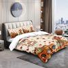 3pcs Autumn Harvest Festival Pumpkin Coreless Quilt Set Multi Size Bedroom Dormitory Holiday Bedding Decoration Machine Washable