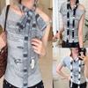 Koreanischer gestrickter gestreifter Skinny Schal stapelbar tragbar warmer Halswärmer weich DIY langer schmaler Schal Damen