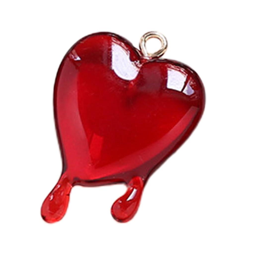 Summer Acrylic Pendants Tags for DIY Jewelry Making Keychain Tassels Love Drop Blood Necklace Crafts Making Supplies