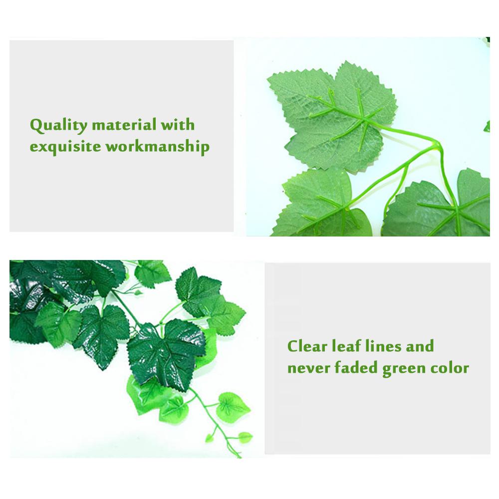 12 Pack 83 Ft Artificial Ivy Garland Vine Fake Greenery Leaf Hanging Plants Garland for Wedding Party Home Garden Wall