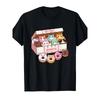 Plus Size-Plus Size-Plus Size Plus Size Loose Short Sleeve T-Shirt, Cute Donut Cat Lover T-Shirt,