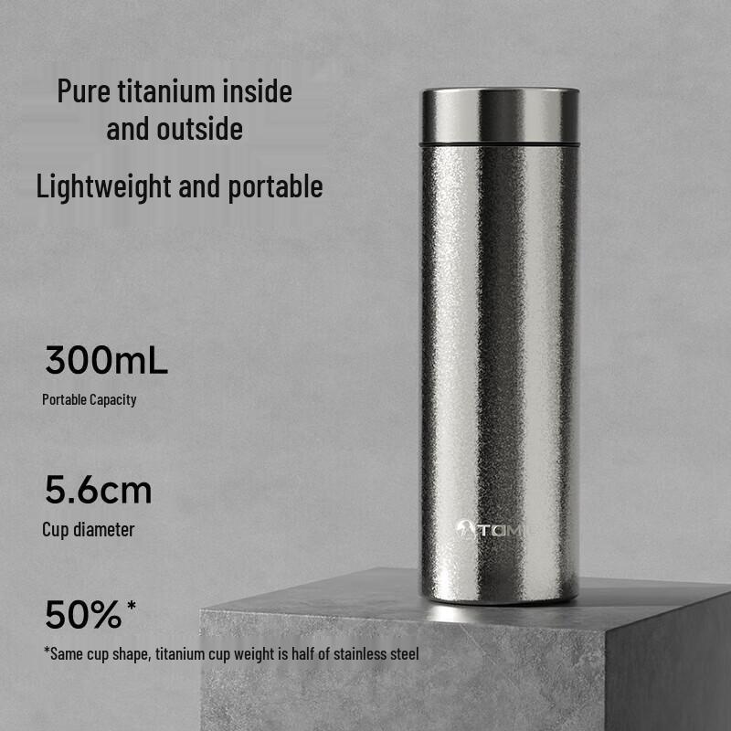 TOMIC Pure Titanium Portable Thermos Mug