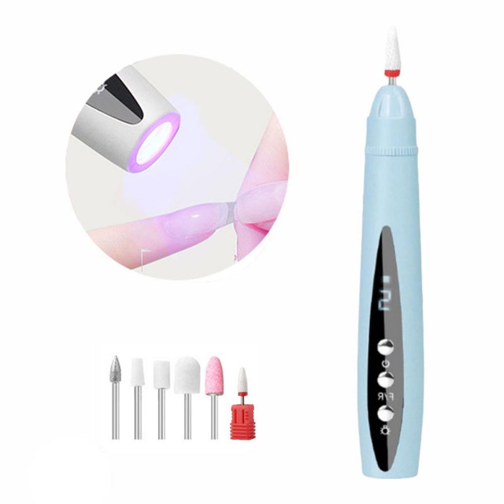 Cordless Nail Drill Machine 2-In-1 Electric Nail Drill UV Nail Polish Remover Nail Art