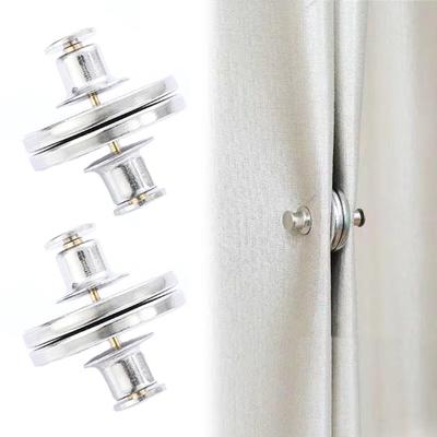 1 Pair Curtain Magnet Closure Prevent Light Leaking Strong Alloy Bathroom Shower Curtain Weight Magnet Clasp Holdback Button Home Supplies
