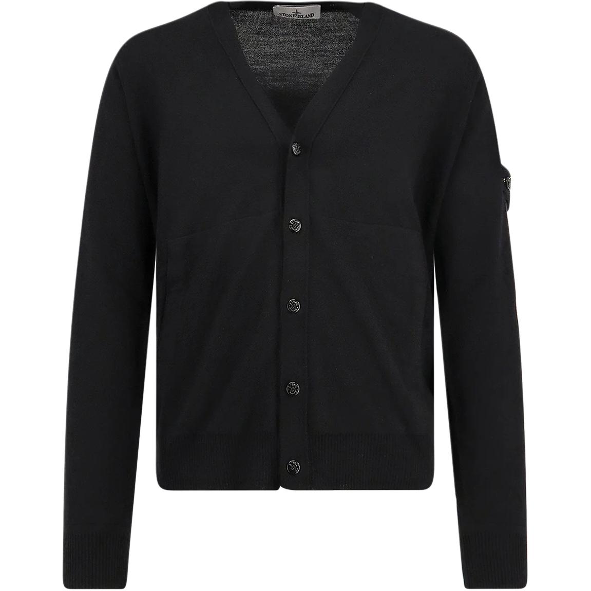 

Stone Island 25FW Wool Black Cardigan Solid Color V-Neck Long Sleeve Knitwear Men knitwear K2S155100068S00C4-V0029 L